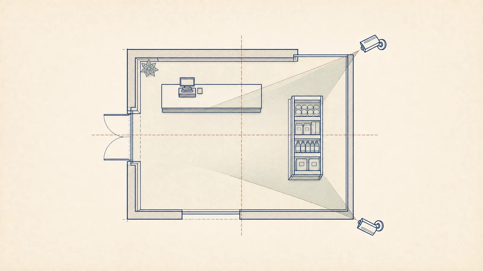 CCTV field-manual store layout drawing